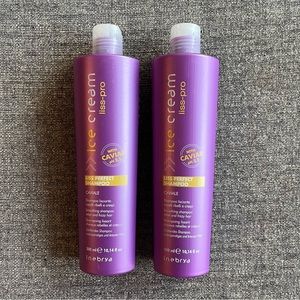 INEBRYA Ice Cream Liss Pro Perfect Shampoo with Caviar x2